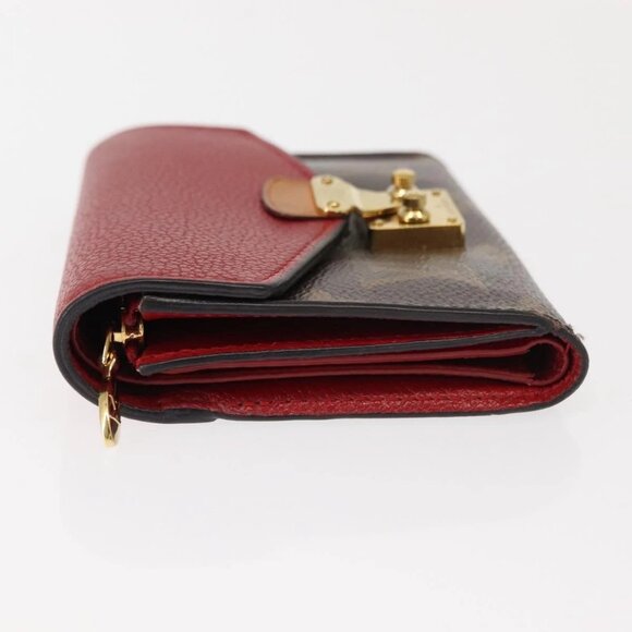 LOUIS VUITTON Monogram Noir Portefeuille Purse Compact Wallet M67478 Auth fm4941 - Picture 7 of 16